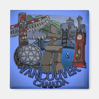 Imán Vancouver Magnet BC Souvenir regalos de arte emble