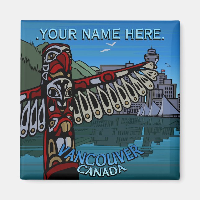 Imán Vancouver Magnet Personalizado Vancouver Magnet (Frente)
