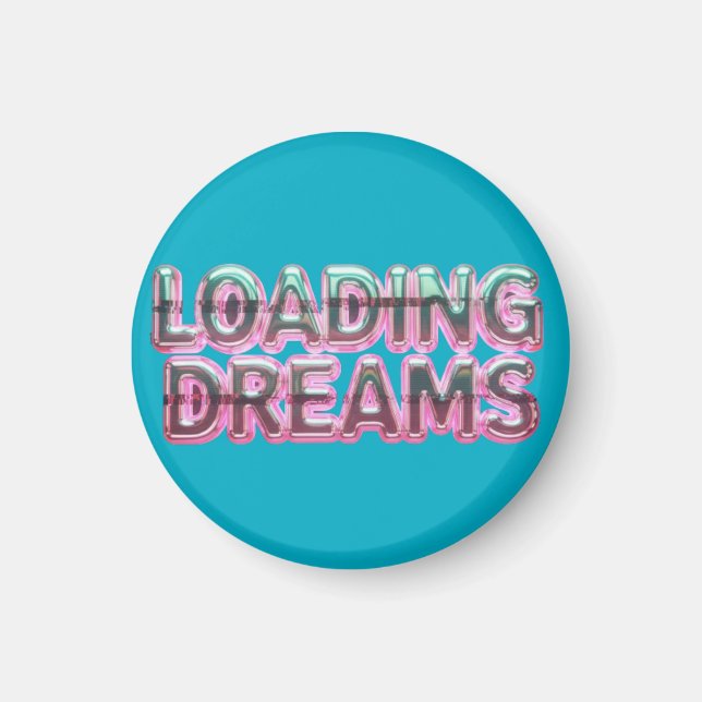 Imán Vaporwave Aesthetics with Glitch Effect and Neon  (Frente)