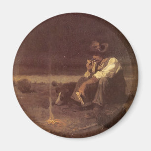 Imán Vaqueiros occidentales antiguos, pastor de las lla