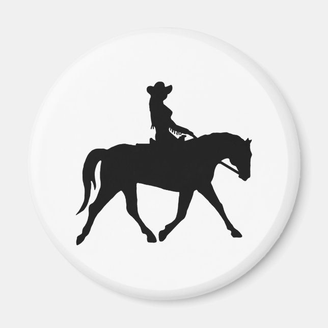Imán Vaquera montando su caballo (Frente)