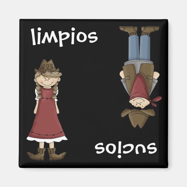 Imán Vaquera o vaquero - Español en Español (Frente)