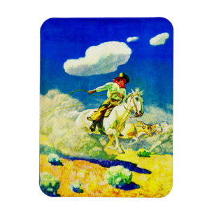 Imán Vaquero de N.C. Wyeth