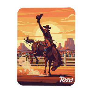Imán Vaquero en Rodeo Texas Travel