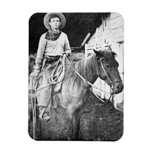 Imán Vaquero estadounidense en Kansas, c.1880 (foto de 