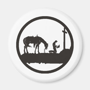 Imán vaquero rezando