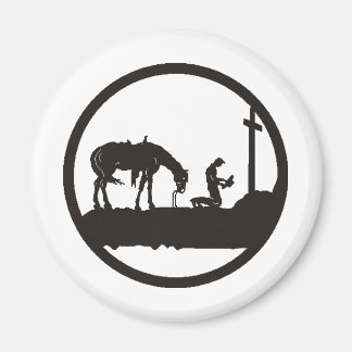 Imán vaquero rezando