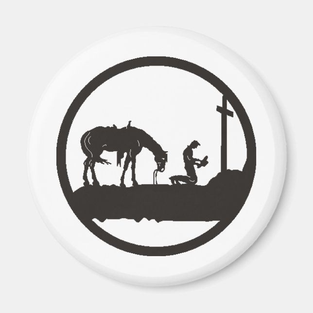Imán vaquero rezando (Frente)