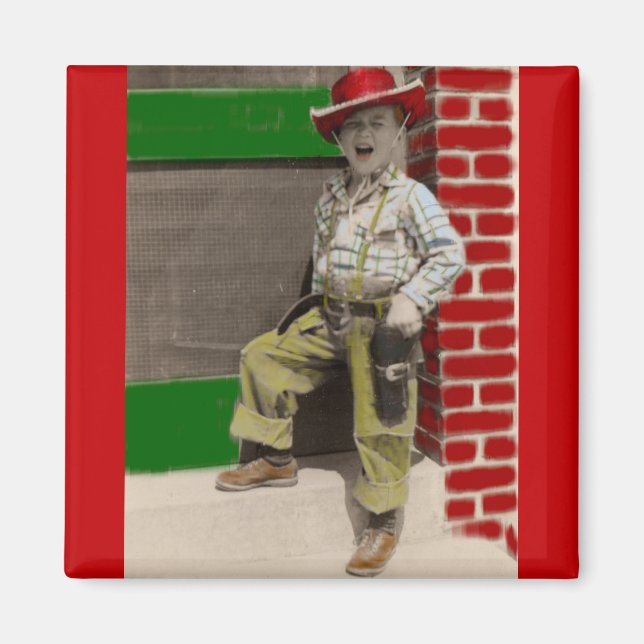 Imán vaquero urbano (Frente)