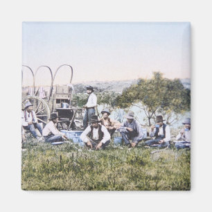 Imán Vaqueros en Lunch, 1904 (foto)