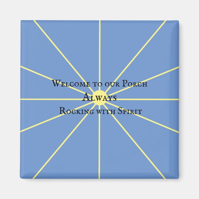 Imán Variación de espíritu de cerdo | Azul | (Frente)