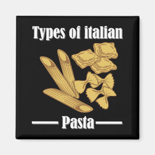 Imán Variaciones de pasta ingredientes de restaurantes