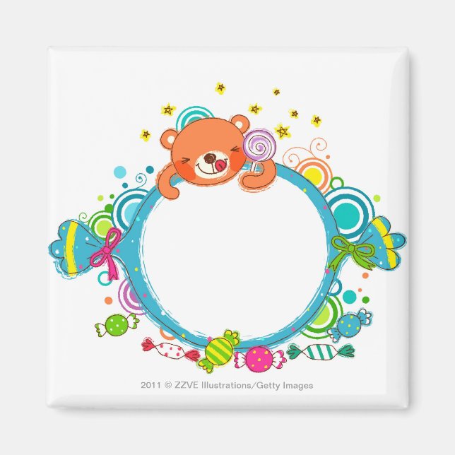 Imán Variedad de caramelos (Frente)