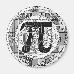 Imán Variedad de símbolos de Pi Day redondea
