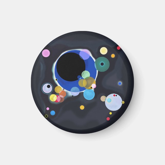Imán Varios círculos, Vassily Kandinsky en digital (Frente)