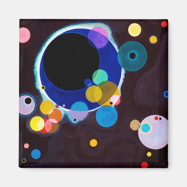 Imán Varios Círculos, Wassily Kandinsky (Frente)