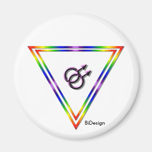 Imán Varón del triángulo del arco iris/varón