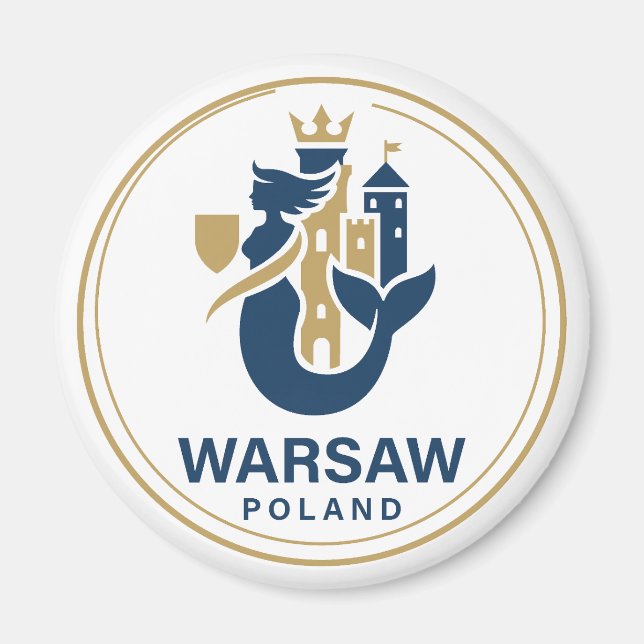 Imán Varsovia Polonia Europa (Frente)
