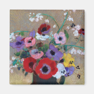 Imán Vase con flores mixtas, Redon
