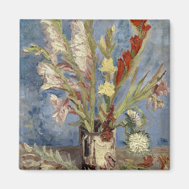 Imán Vase con Gladioli y los afiches chinos de Van Gogh