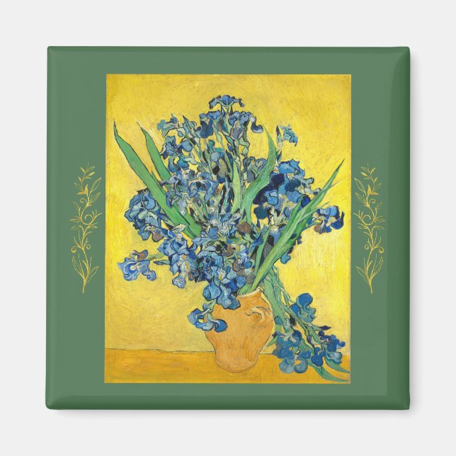 Imán Vase con irlandeses, Vincent Van Gogh (Frente)