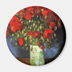 Imán Vase con los pimientos rojos Vincent van Gogh