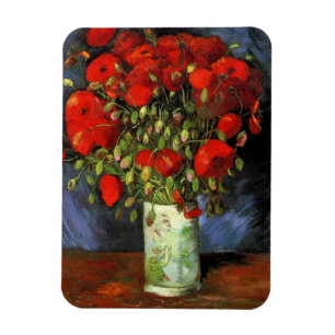 Imán Vase con los pipetas rojos de Vincent van Gogh