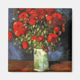 Imán Vase con los rojos de Vincent Van Gogh