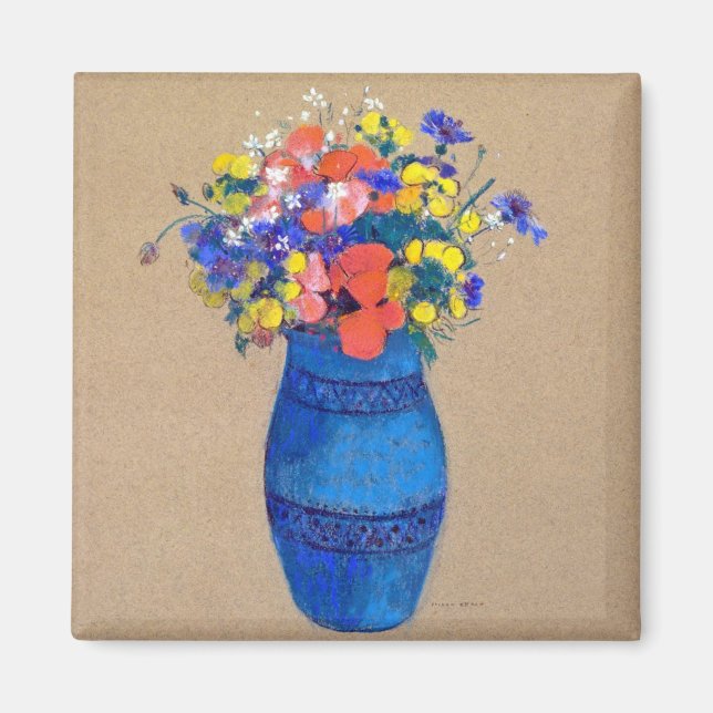 Imán Vase de flores, Redon (Frente)