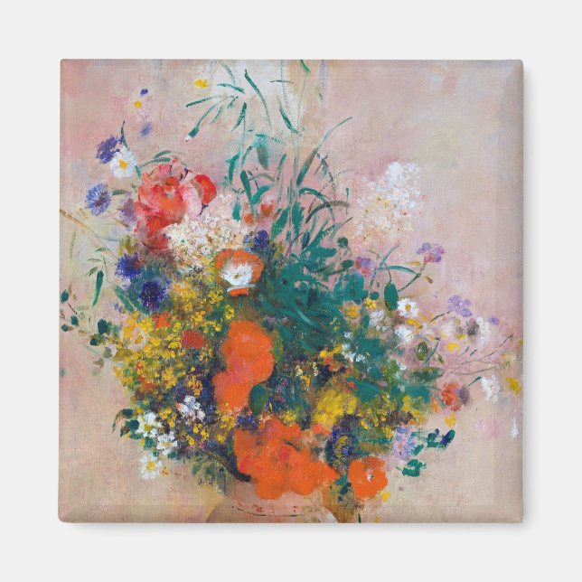 Imán Vase de flores, Redon (Frente)