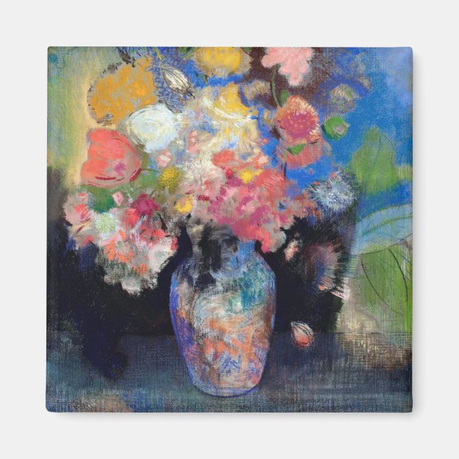 Imán Vase de flores, Redon (Frente)