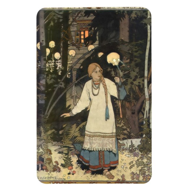 Imán Vasilisa la bella en la cabaña de Baba Yaga - I (Vertical)