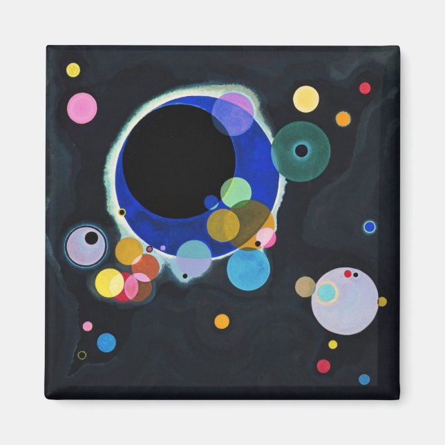 Imán Vassily Kandinsky Varios Círculos (Frente)