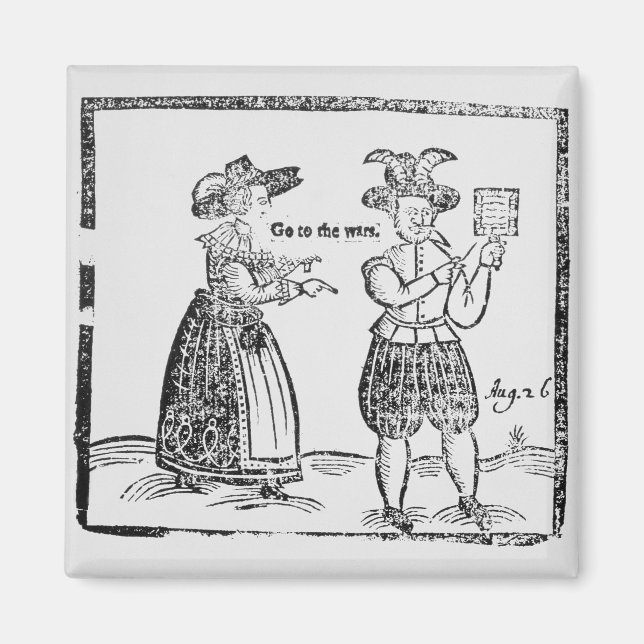 Imán Vayan a las guerras, ilustracion de un panfleto sh (Frente)