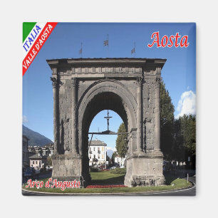 Imán VDA003 AOSTA, ARCO DE AUGUSTUS, Italia, Fridge