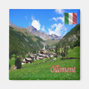 Imán VDA020 OLLOMONT, Valle de Aosta, Italia, Fridge