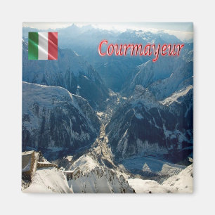 Imán VDA030 COURMAYEUR, Valle de Aosta, Italia, Fridge