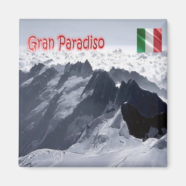 Imán VDA035 GRAN PARADISO - los Picos - Italia - Fridge (Frente)