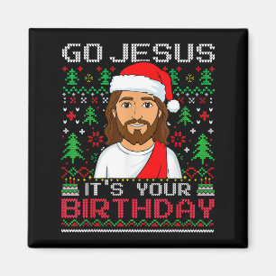 Imán Ve Jesús Es Tu Cumpleaños Jesús Feo Navidad S