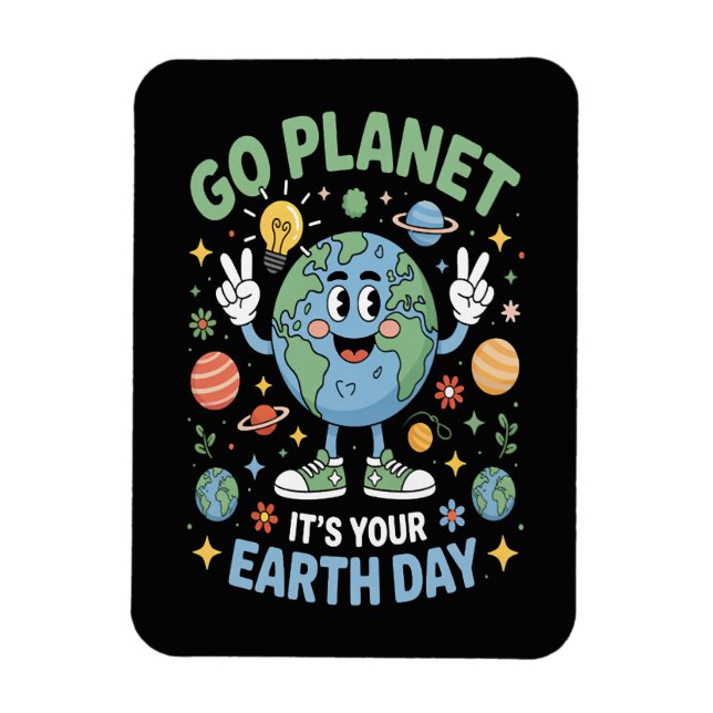 Imán Ve Planeta Es Tu Día de la Tierra (Vertical)