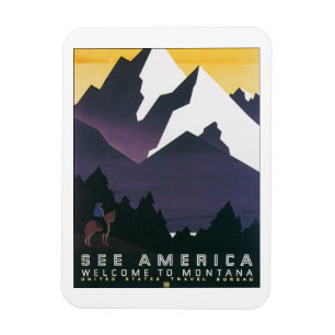 Imán Vea la recepción del ~ de América a Montana