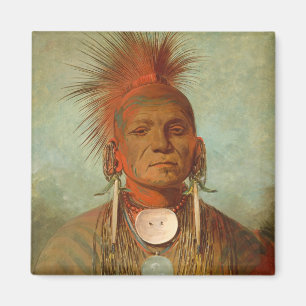 Imán Vea-no-ty-uno, un curandero de Iowa, 1844