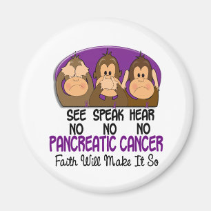 Imán Vea que hablar no oiga a ningún cáncer pancreát