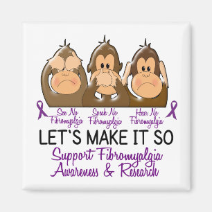 Imán Vea que hablar no oiga ningún Fibromyalgia 2