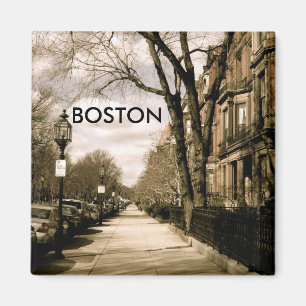 Imán Vecindad de la avenida de la Commonwealth (sepia)