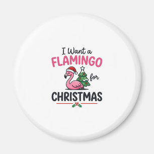 Imán Vector de cita de Navidad de flamenco