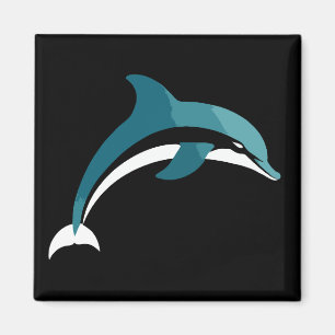 Imán Vector de delfines Arte Animal Gráfico urbano mode