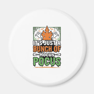 Imán Vector de diseño de cita de Halloween Hocus Pocus_