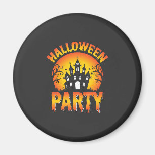 Imán Vector de fiesta de casa embrujada de Halloween