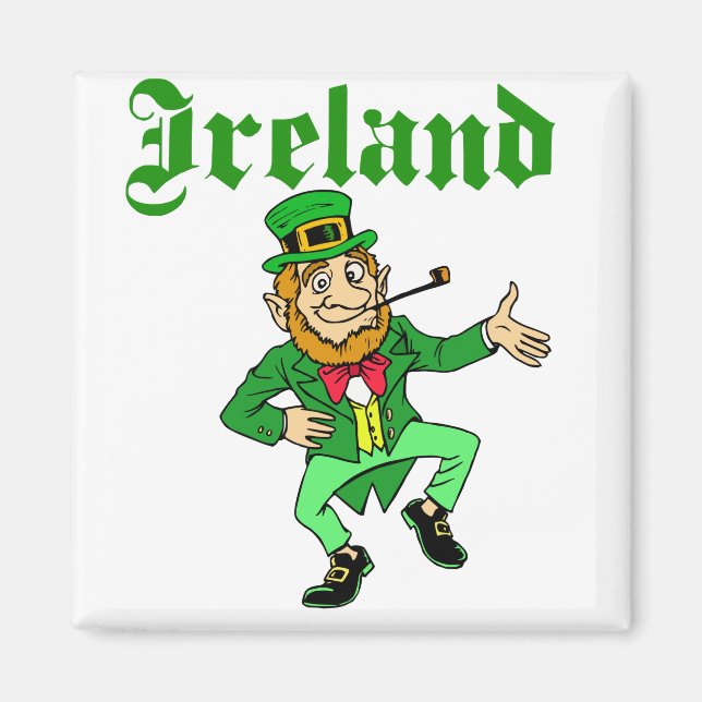 Imán Vector - Leprechaun Irlanda (Frente)